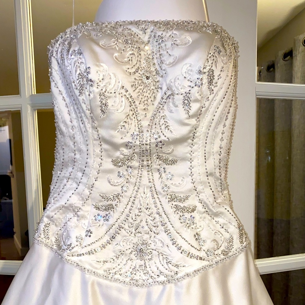 Custom Ivory A-Line Wedding Dress